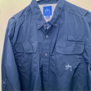 Guy Harvey Blue Lightweight Long Sleeve Shirt